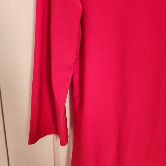 Hot Pink 3/4 Sleeve Tunic - Picture 4 of 4